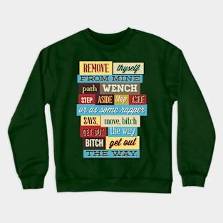 colorful typography Crewneck Sweatshirt